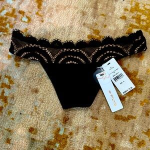 PILYQ black lace band, size small, NWT bikini bottoms